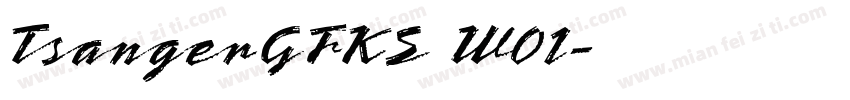 TsangerGFKS W01字体转换